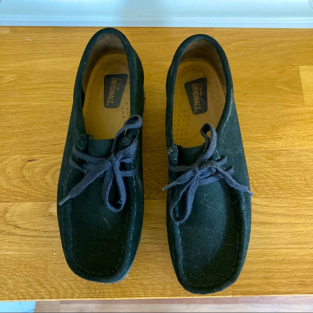 Women Black Original Suede Wallabees Moccasins